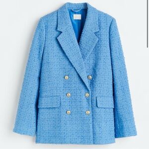 H&M Boucle Double-Breasted Jacket & Skirt Set
